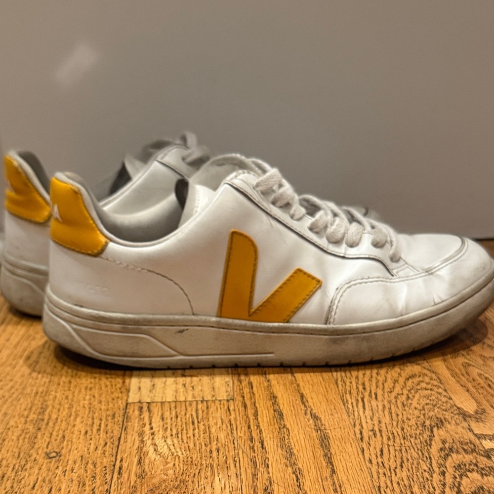 Veja Gray and White Sneakers